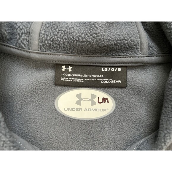 Cold Gear Under Armor Cincinnati Bearcats Football Zip Up Large Team Gear Gray - Picture 4 of 6